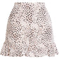 Bcbgmaxazria Women's Ruffled Animal Print Shorts Pink Size Large