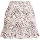 Bcbgmaxazria Women's Ruffled Animal Print Shorts Pink Size Large