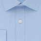 DKNY Men's Collared Slim Fit Stretch Dress Shirt Blue Size 17.5X36-37