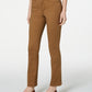 Charter Club Women's Lexington Straight Leg Jeans Brown Size 12S