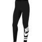 Nike Girl's Sportswear Leggings Black Charcoal Size Large