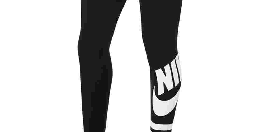 Nike Girl's Sportswear Leggings Black Charcoal Size Large