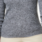Karen Scott Women's Petite Cotton Ribbed Marled Sweater Natural Size Small