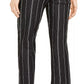 Charter Club Women's Striped Cropped Tummy Control Pants Black Size 4