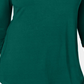 JM Collection Women's Cold Shoulder Top Green Size Petite Medium
