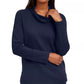 Karen Scott Women's Heather Long Sleeve Turtle Neck Blouse Top Size Navy PS