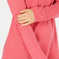 Karen Scott Women's Solid Curved Hem Tunic Sweater Pink Size Small