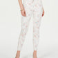 Style & Co Women's Floral Print Skinny Jeans White Size 10