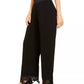 Alfani Women's Lace Hem Palazzo Pants Black Size PS