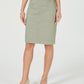 Charter Club Women's Denim Tummy Control Skirt  Green Size 4