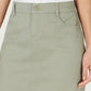 Charter Club Women's Denim Tummy Control Skirt  Green Size 4