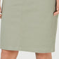 Charter Club Women's Denim Tummy Control Skirt  Green Size 4