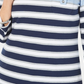 Karen Scott Women's Sport 3/4 Sleeve Striped Top Blue Size X-Small