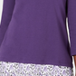 Karen Scott Women's Printed Trim Top Purple Size PS