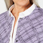 Karen Scott Women's Pamela Plaid Cardigan Purple Size Petite Small