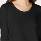 Maison Jules Women's Scoop Neck Top Black Size X-Small