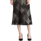 Ralph Lauren Women's Belted Zippered Printed Long Sleeve V Neck Midi Wrap Dress Dress Black Size 0