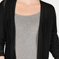Charter Club Women's Pointelle Duster Cardigan Black Size Petite Small