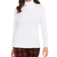 Charter Club Women's Pima Turtleneck Top White Size X-Large