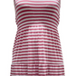Style & Co Women's Striped Sleeveless Maxi Dress Pink Size X-Small