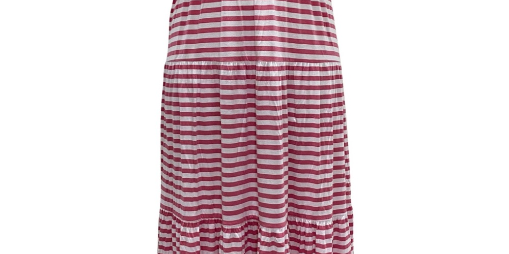Style & Co Women's Striped Sleeveless Maxi Dress Pink Size X-Small