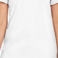 Karen Scott Women's Cotton Scalloped-Neck T-Shirt White Size Small