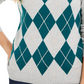 Charter Club Women's Argyle Crewneck Sweater Green Size Small
