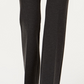 Alfani Women's Faux-Leather-Trim Wide-Leg Trousers Gray Size 16 Petite