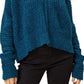 Free People Women's Moonbeam V Neck Sweater Blue Size X-Small