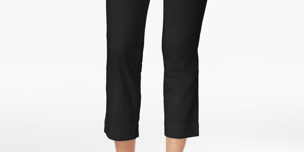 Style & Co Women's Pull On Boyfriend Jeans Black Size PL