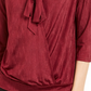 Alfani Women's Tie Neck Top Wine Size PL