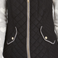 Charter Club Women's Quilted Stand-Collar Vest  Black Size Small