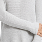 Style & Co Women's Ribbed V Neck Cotton Sweater Gray Size Large