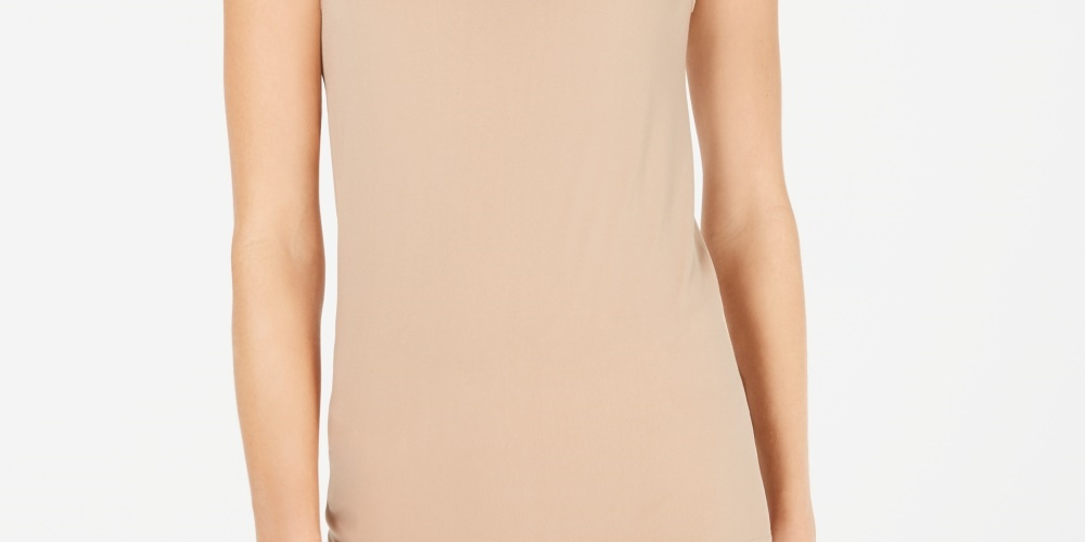 INC International Concepts Women's Seamless Tank Top Taupe Size 34X16