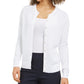 Charter Club Women's Peacock-Stitch Cardigan  White Size XX-Large