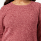Karen Scott Women's Petite Cotton Curved-Hem Sweater Red Size Petite