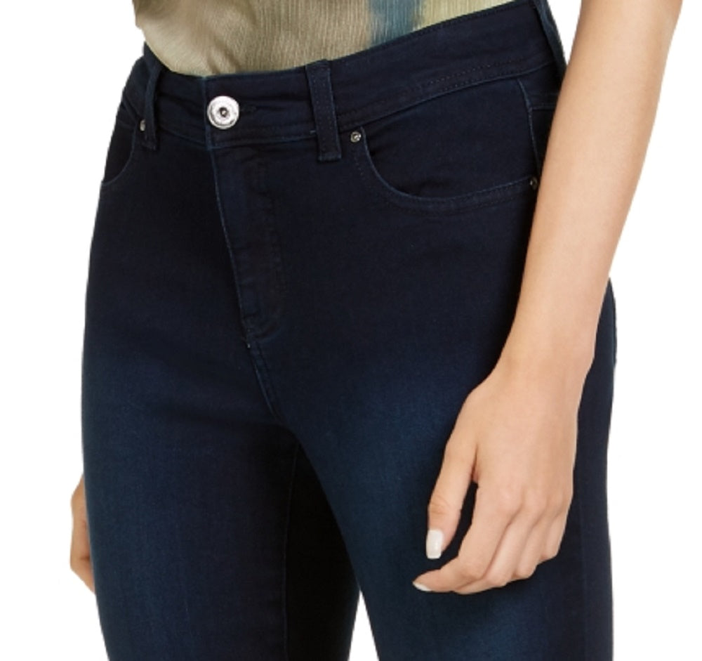 INC International Concepts Women's Skinny Ankle Jeans With Tummy Control Blue Size 4