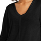 Style & Co Women's Seam Detail High Low Top Black Size X-Small