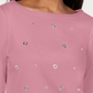Karen Scott Women's Cotton Grommet Top Pink Size X-Small