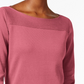 Karen Scott Women's Cotton Button Trim Sweater Pink Size PS