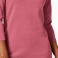 Karen Scott Women's Cotton Button Trim Sweater Pink Size PS