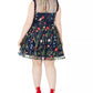 City Studios Women's Trendy Floral Embroidered Dress Blue Size Petite Small