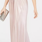 Adrianna Papell Women's Metallic Mermaid Gown Pink Size 2