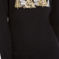 Karen Scott Women's Sparkle Holiday Graphic Shirt Black Size Medium