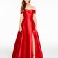 B Darlin Junior's Off The Shoulder Gown Red Size 15/16