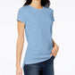 Maison Jules Women's High-Low T-Shirt Blue Size Small