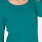 Karen Scott Women's Cotton Scoop Neck Top Green Size PS
