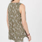 Style & Co Women's Printed Tank Top Green Size PP