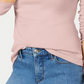Charter Club Women's Pima Cotton Long Sleeve Top Pink Size Small