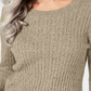 Karen Scott Women's Petite Marled Cotton Cable-Knit Sweater Beige Size PS